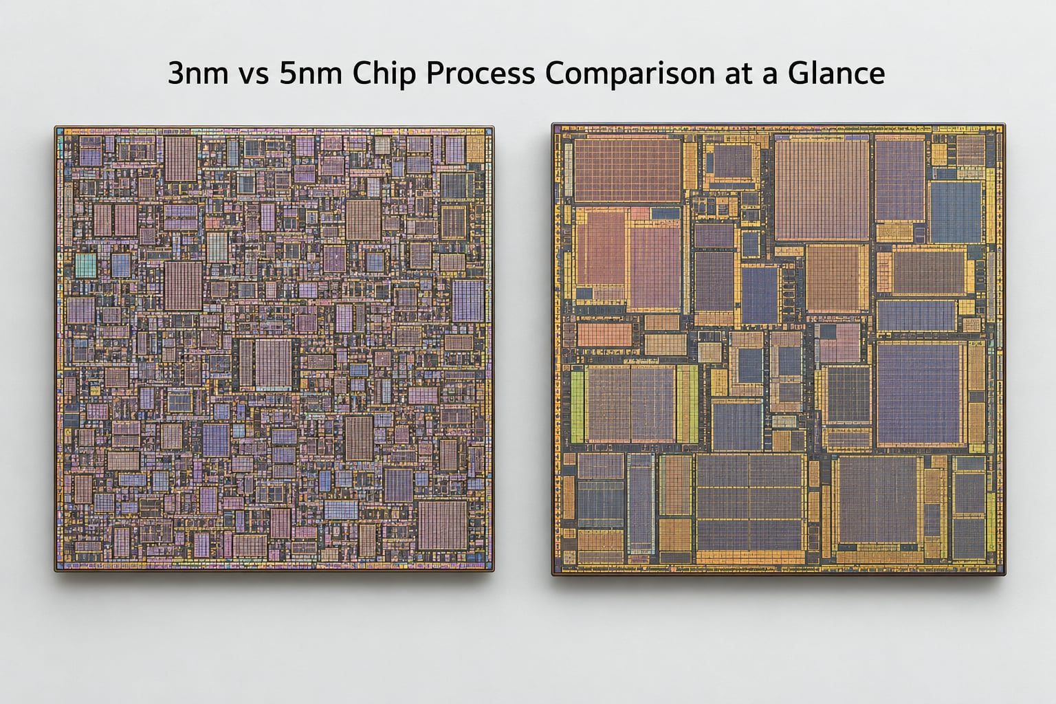 3nm vs 5nm Chip Process Comparison at a Glance