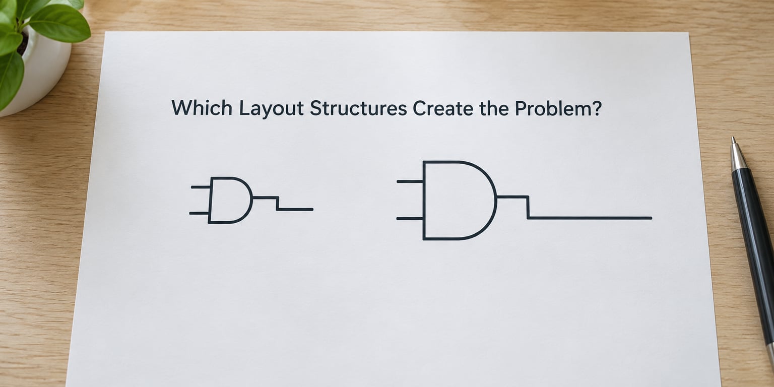 Which Layout Structures Create the Problem?