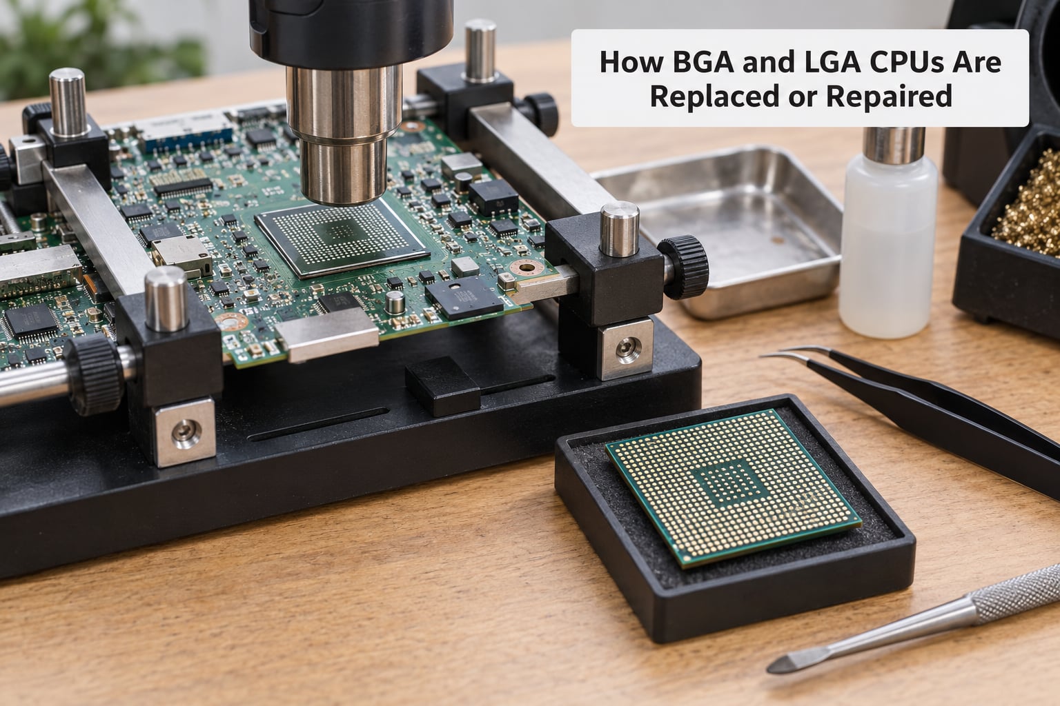 How BGA and LGA CPUs Are Replaced or Repaired