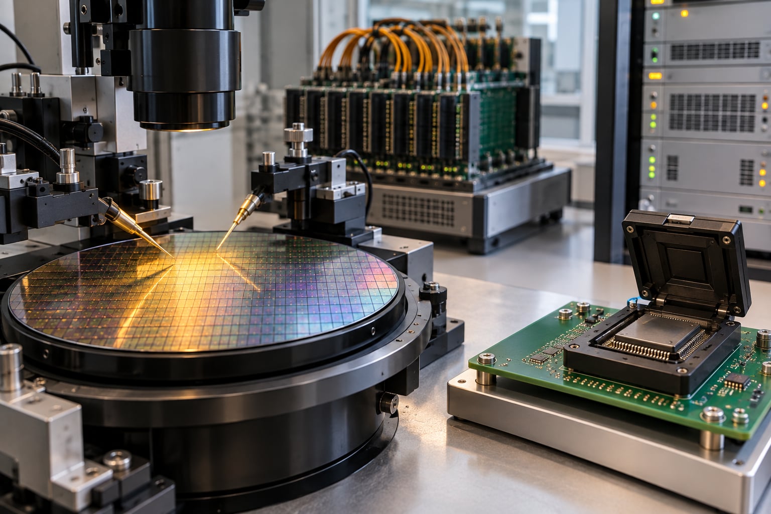 how chips are tested after manufacturing