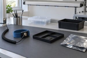 antistatic handling of chips explained