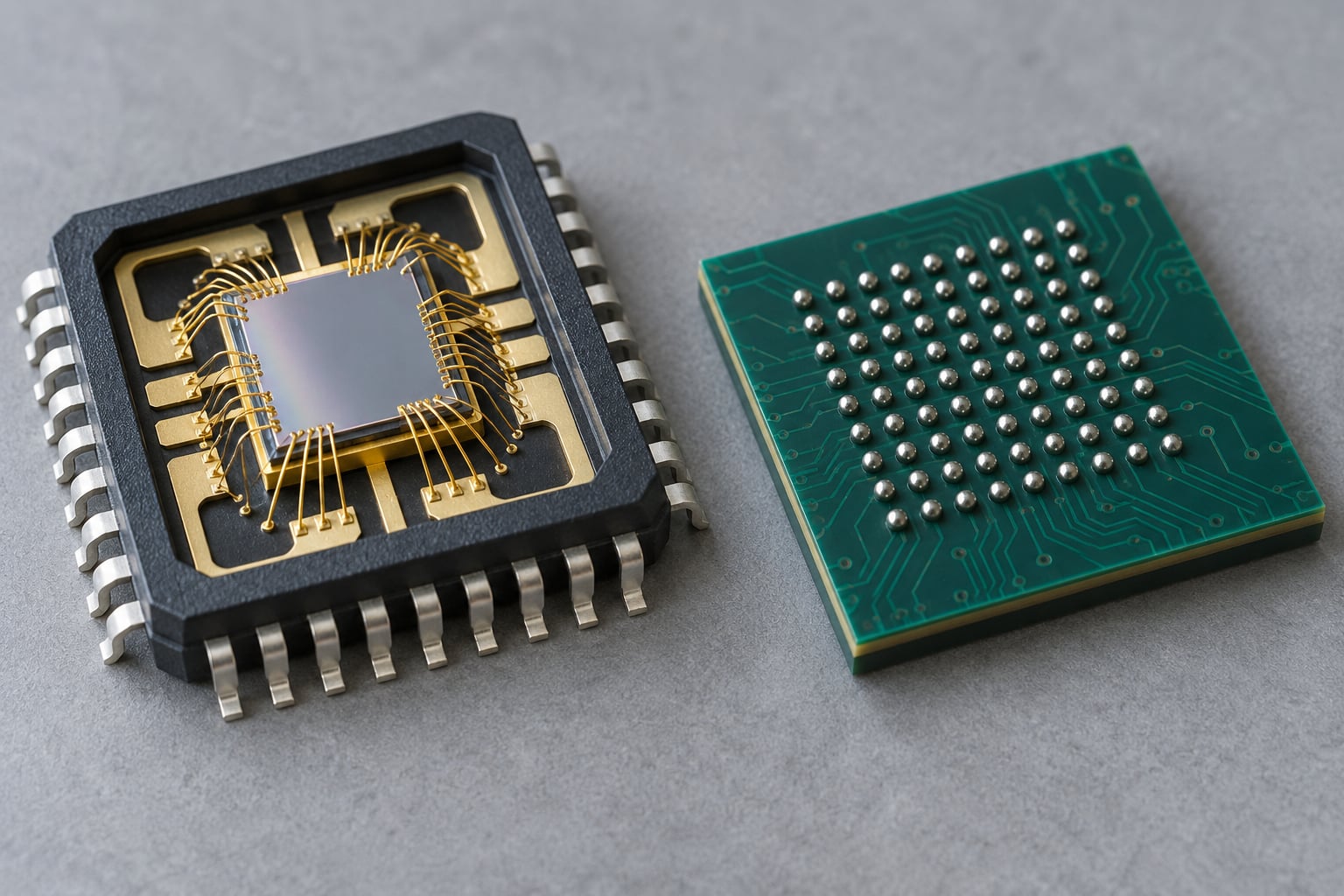 wire bonding vs flip chip packaging