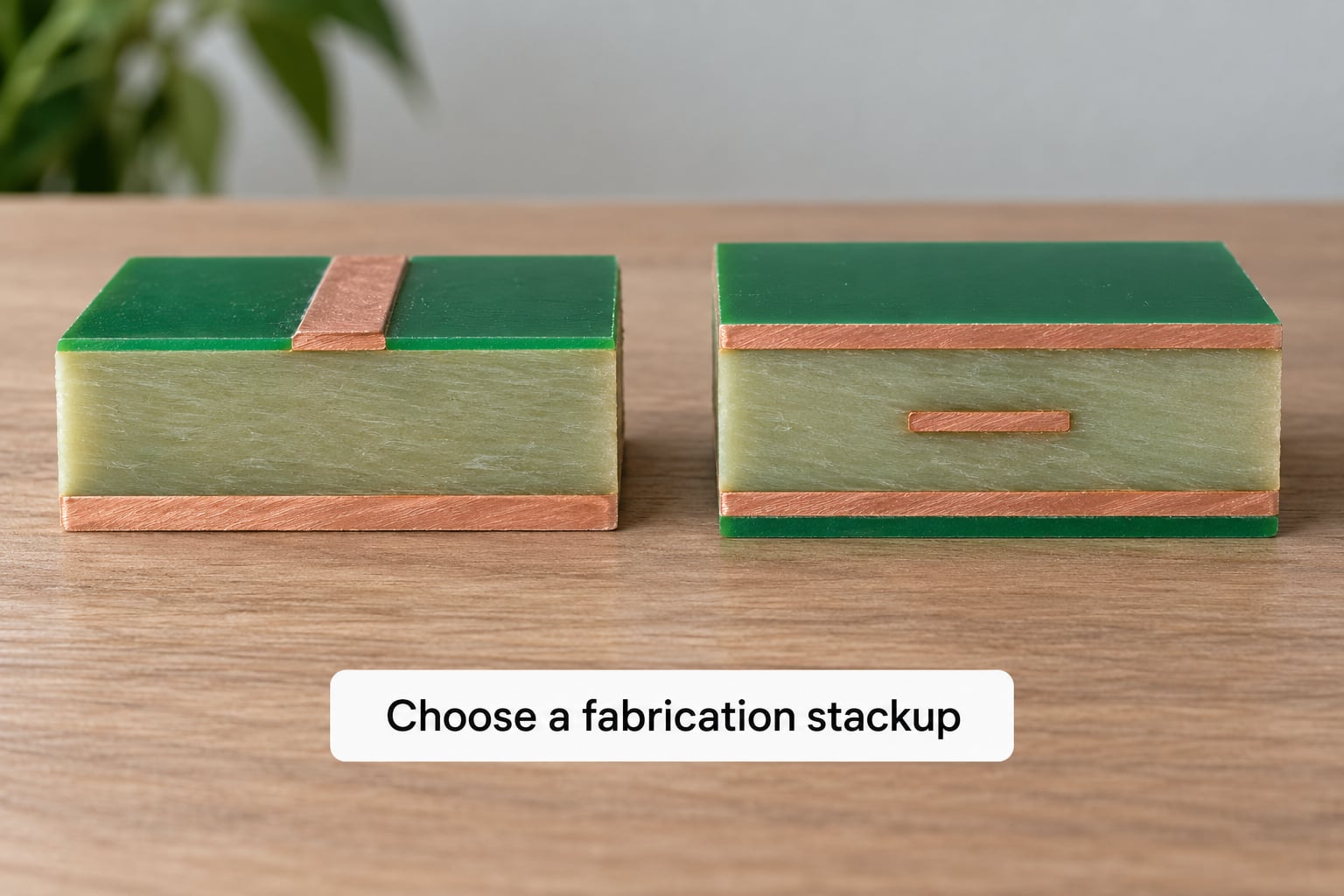 Choose a fabrication stackup