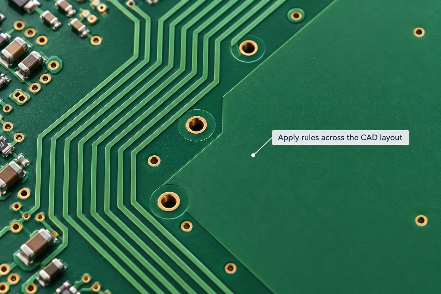 Apply rules across the CAD layout