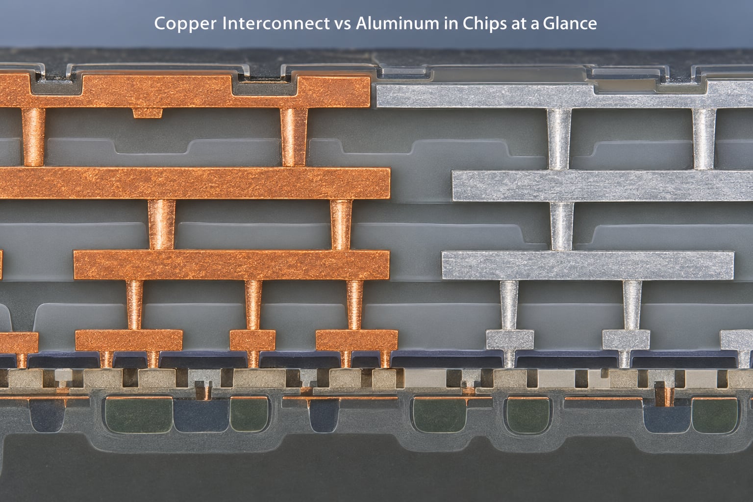 Copper Interconnect vs Aluminum in Chips at a Glance