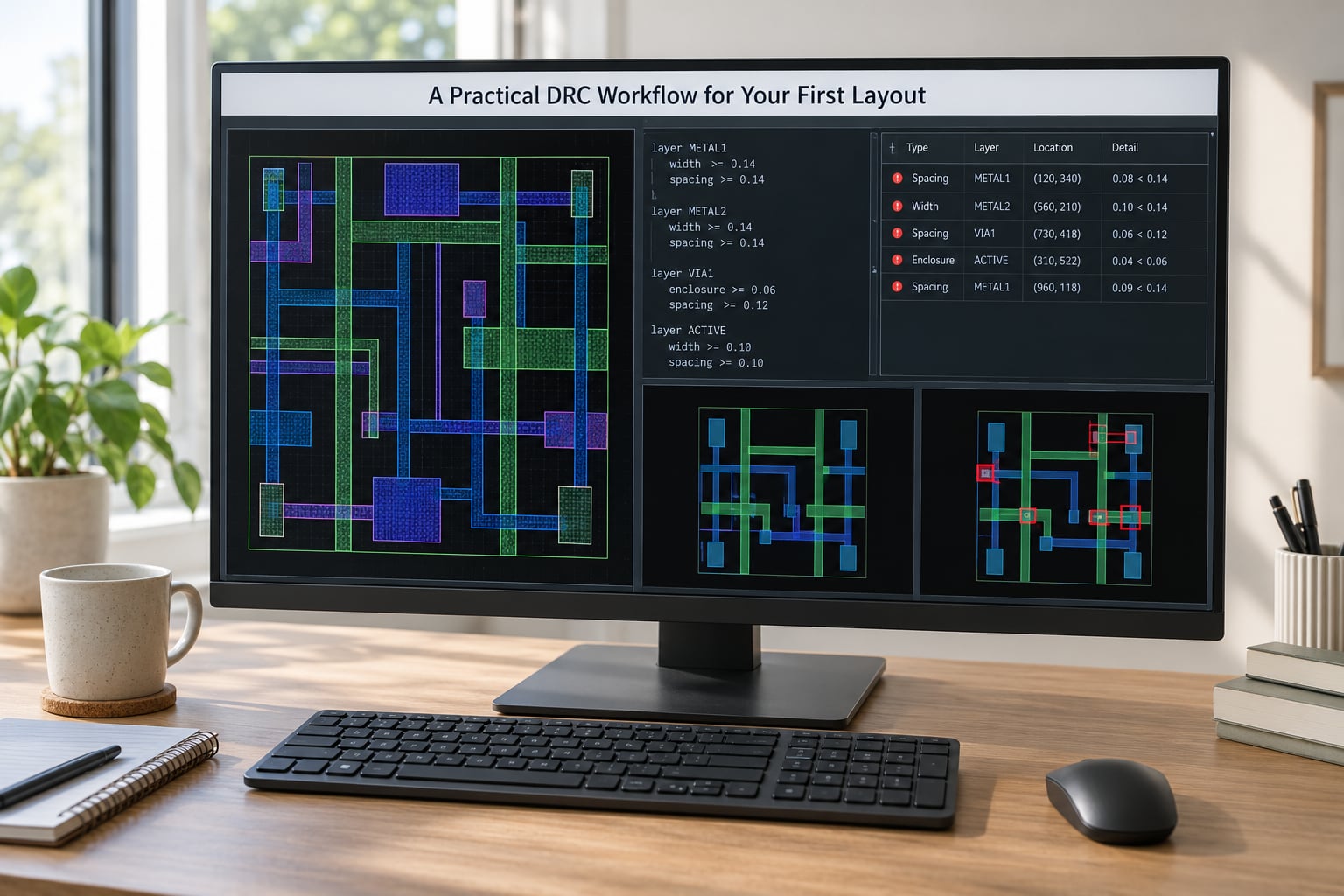 A Practical DRC Workflow for Your First Layout