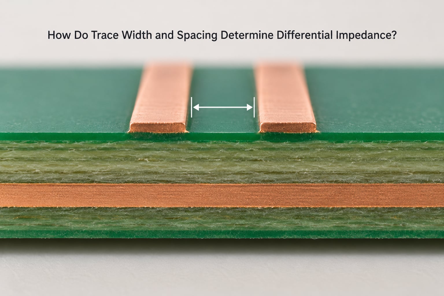 How Do Trace Width and Spacing Determine Differential Impedance?