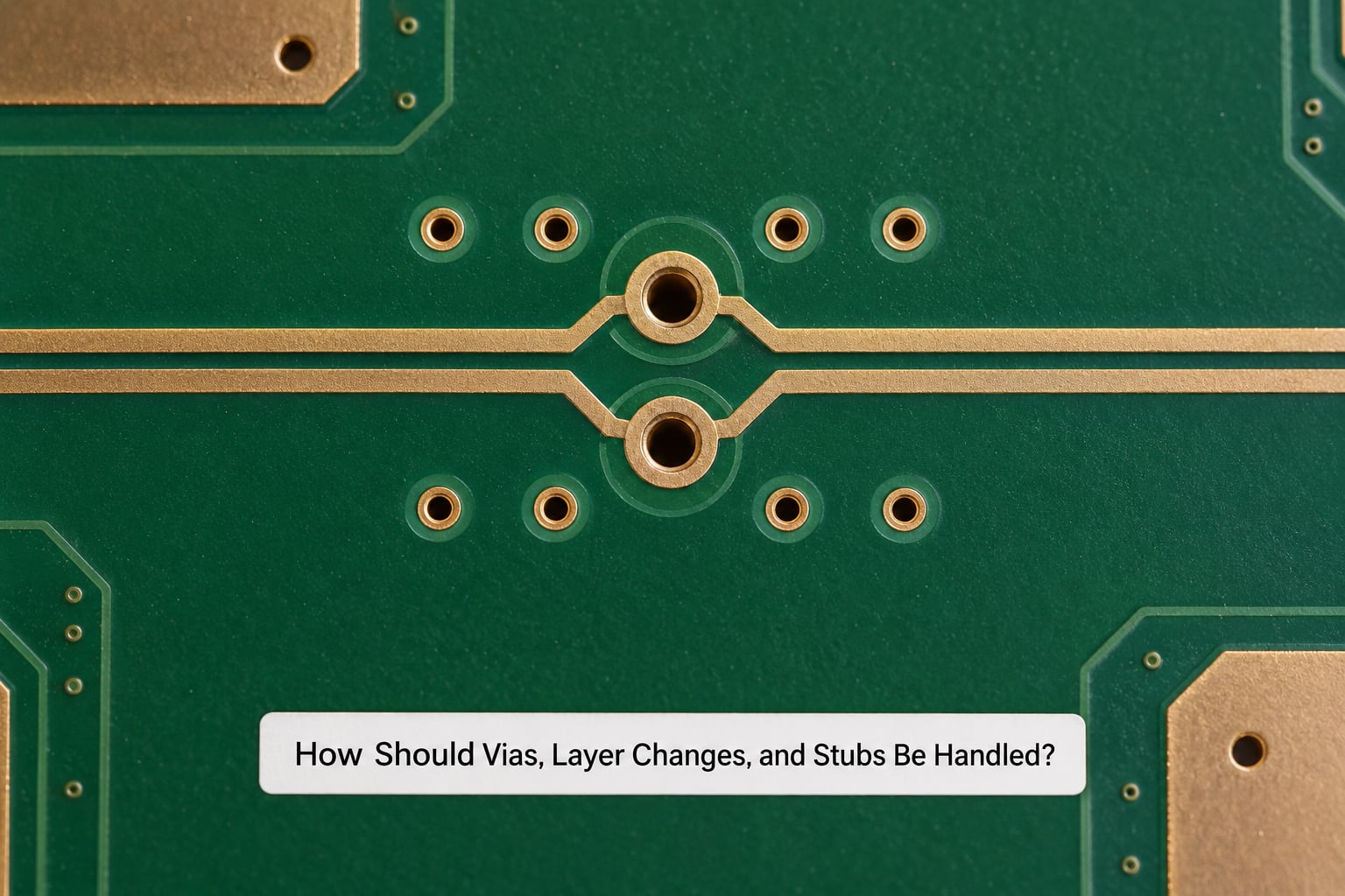 How Should Vias, Layer Changes, and Stubs Be Handled?
