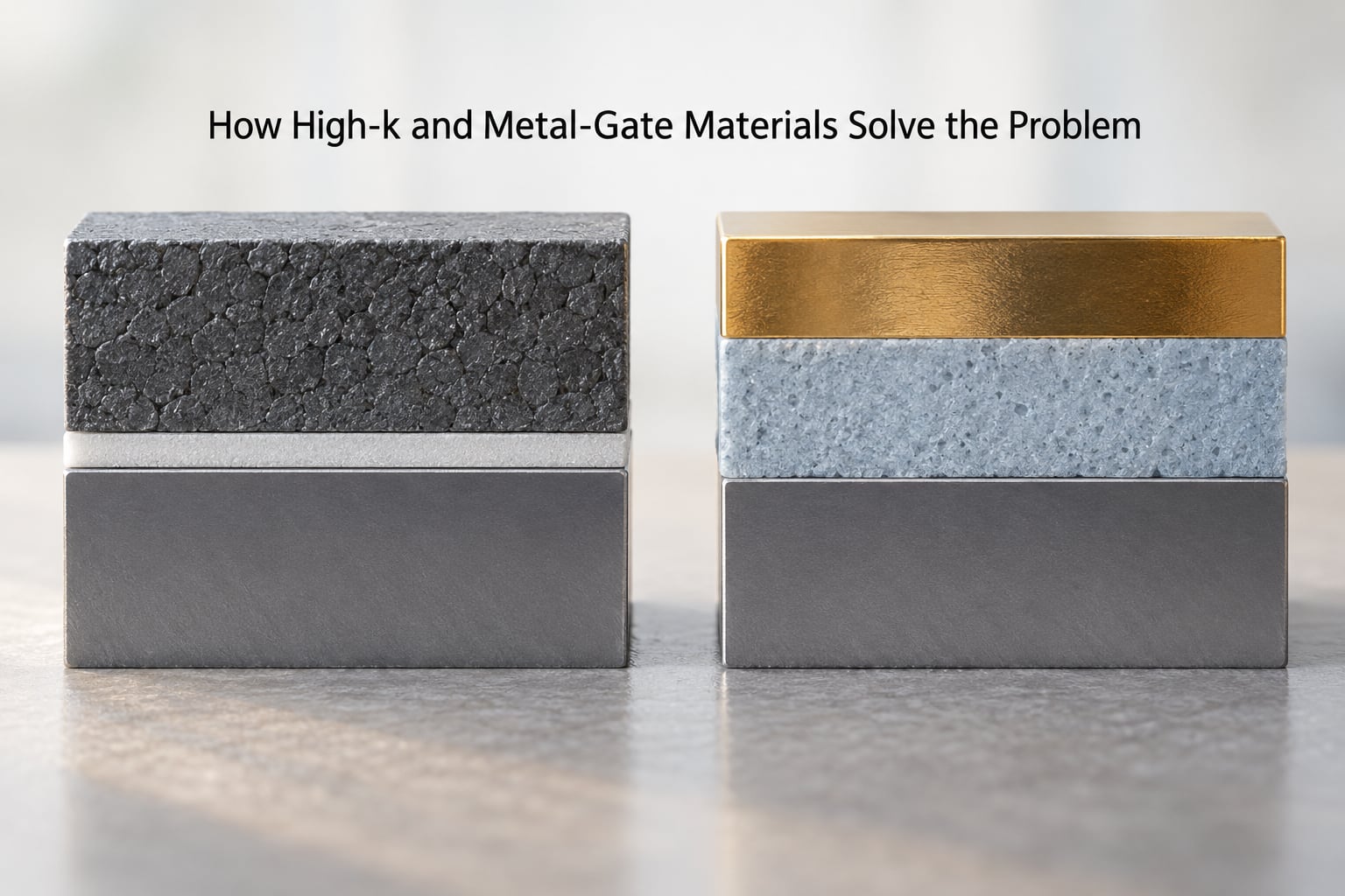 How High-k and Metal-Gate Materials Solve the Problem