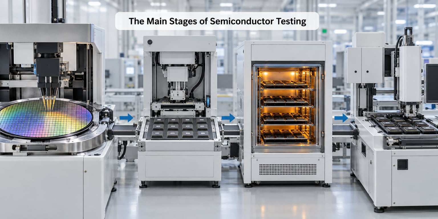 The Main Stages of Semiconductor Testing