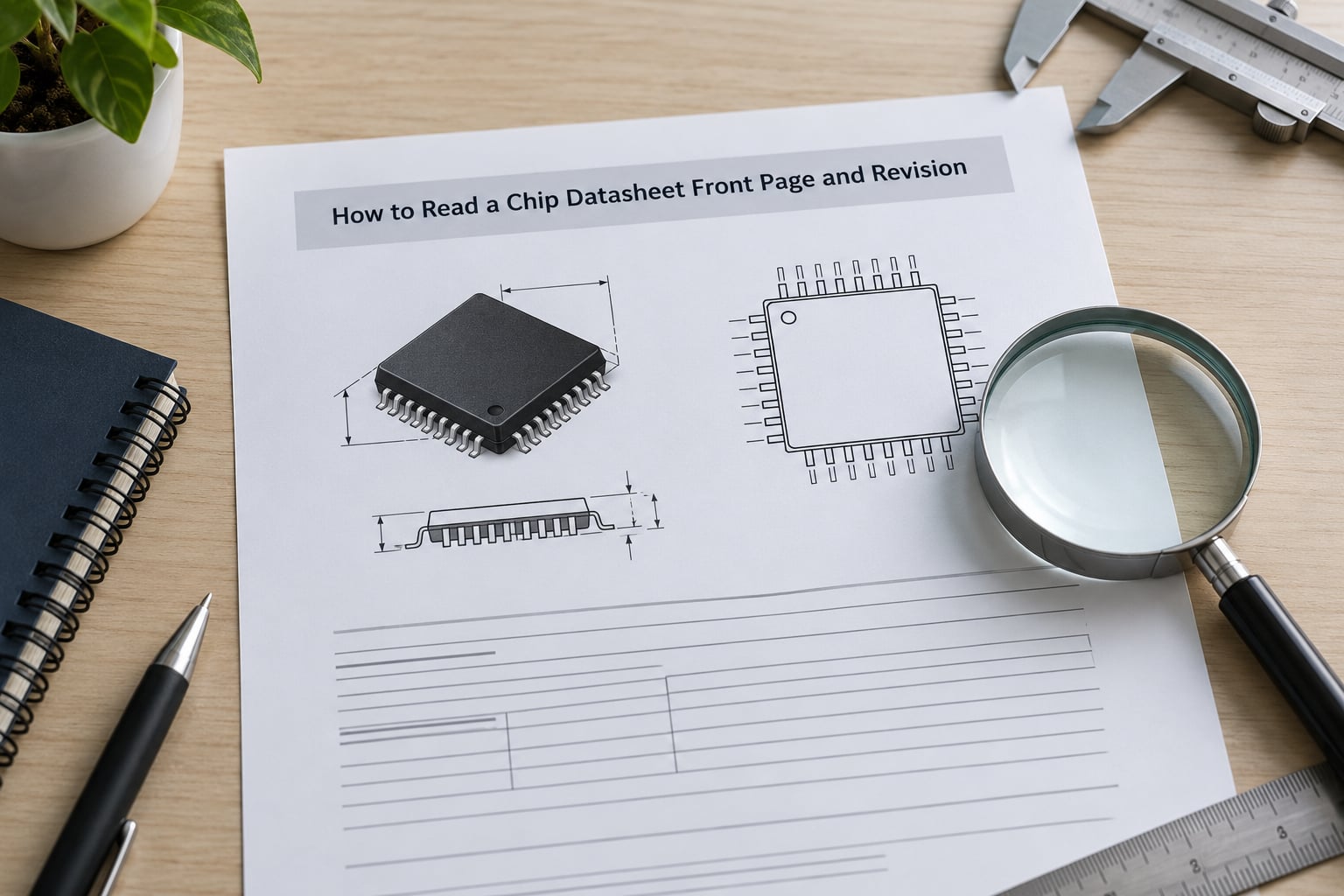 How to Read a Chip Datasheet Front Page and Revision