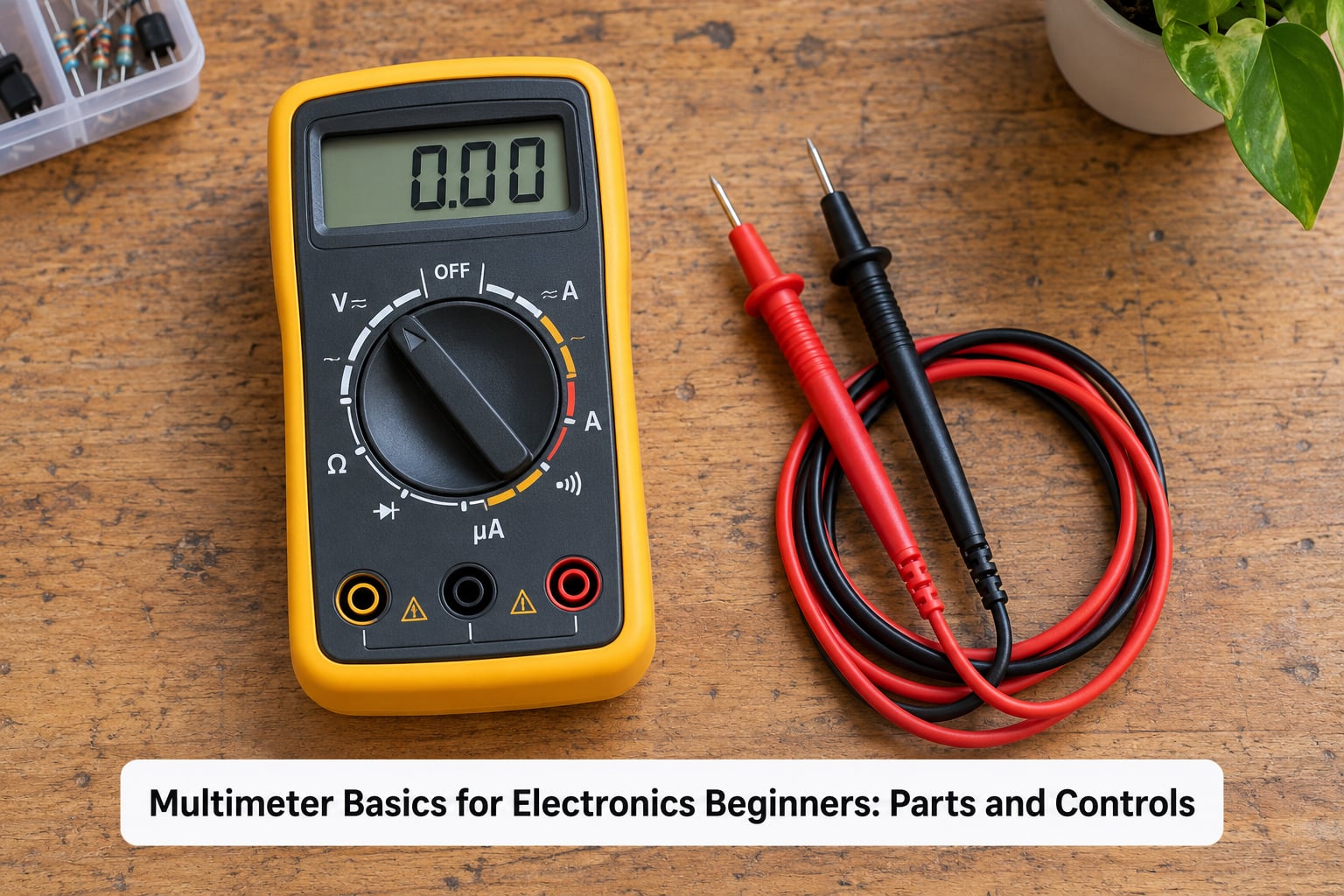 Multimeter Basics for Electronics Beginners: Parts and Controls