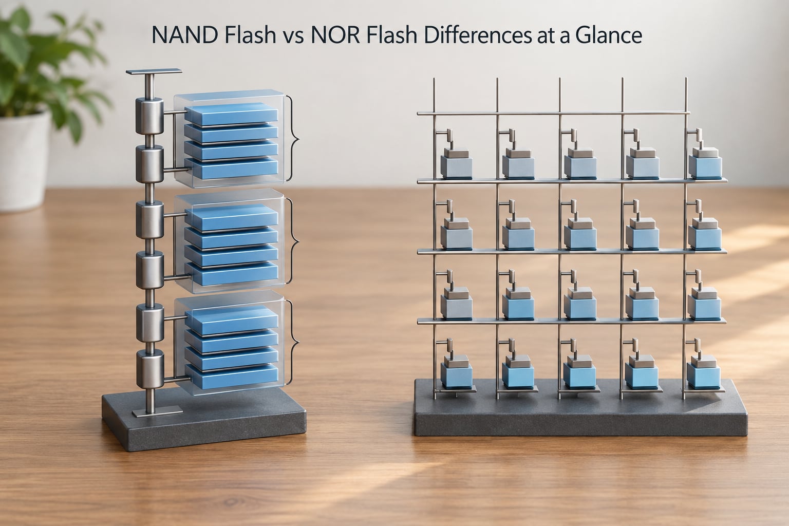 NAND Flash vs NOR Flash Differences at a Glance