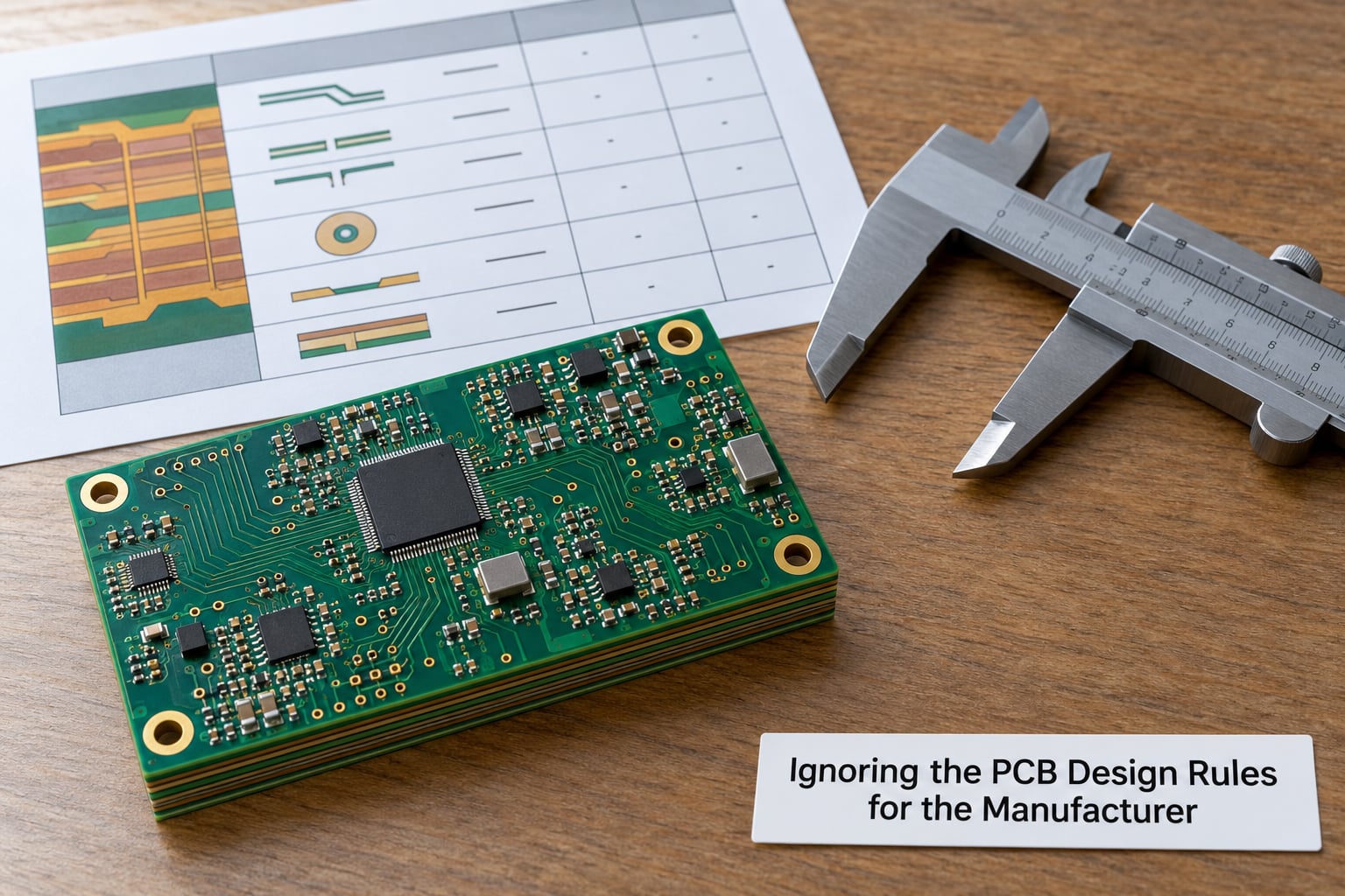 Ignoring the PCB Design Rules for the Manufacturer