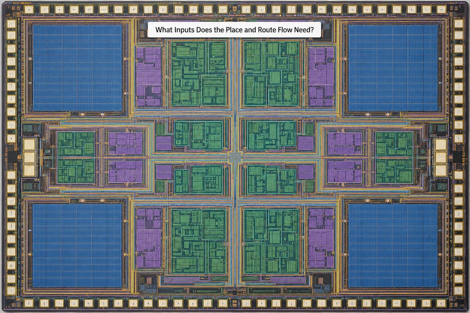 What Inputs Does the Place and Route Flow Need?