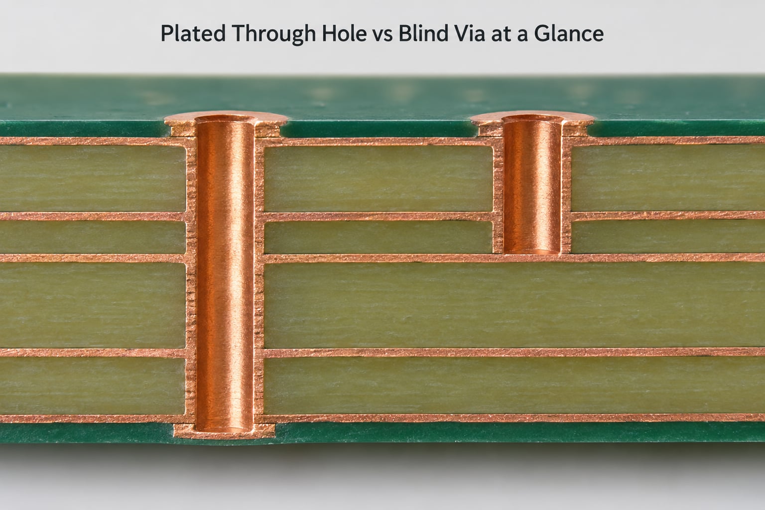 Plated Through Hole vs Blind Via at a Glance