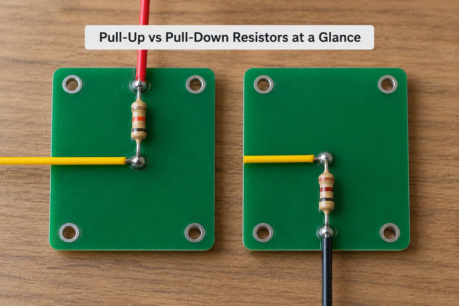 Pull-Up vs Pull-Down Resistors at a Glance