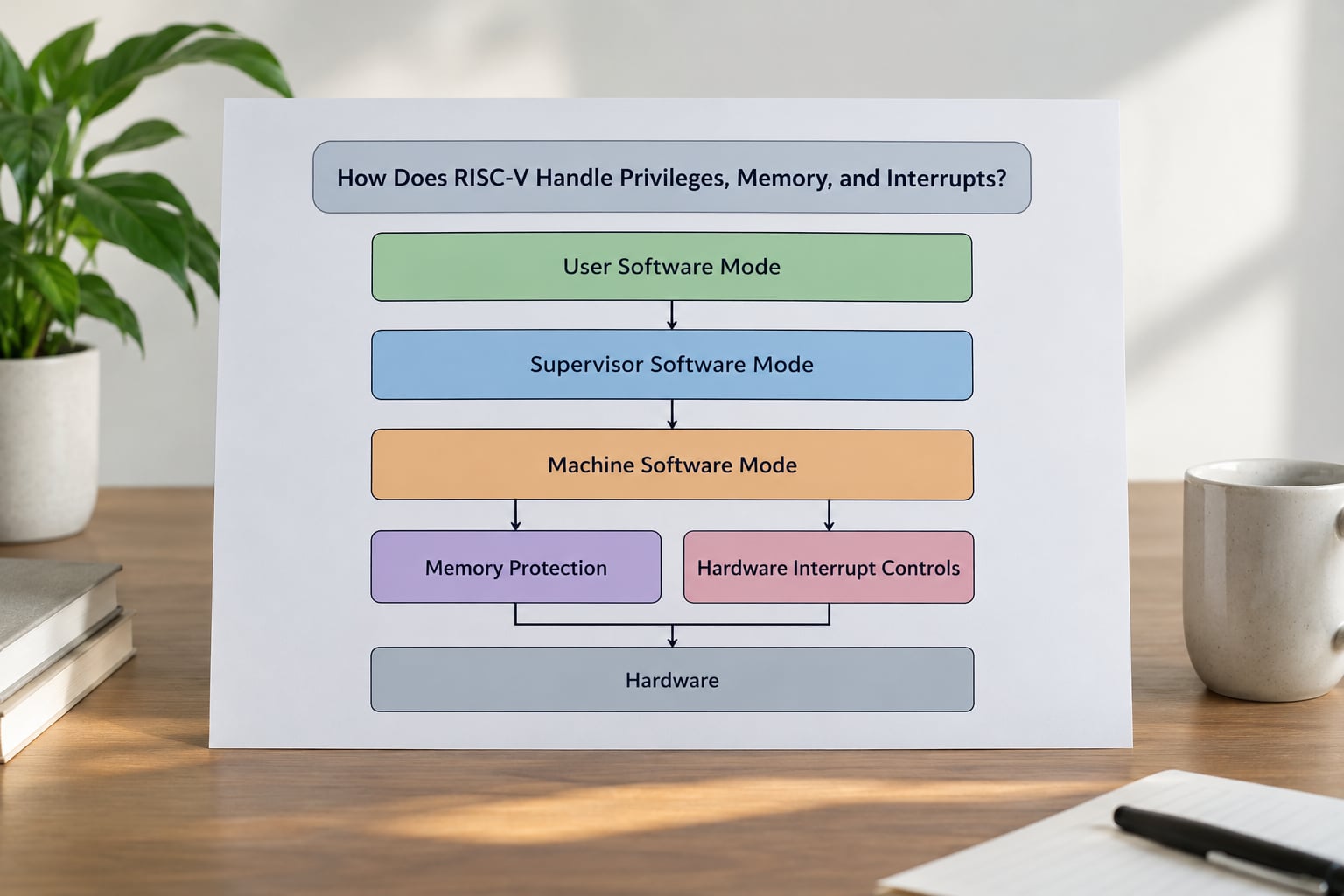 How Does RISC-V Handle Privileges, Memory, and Interrupts?