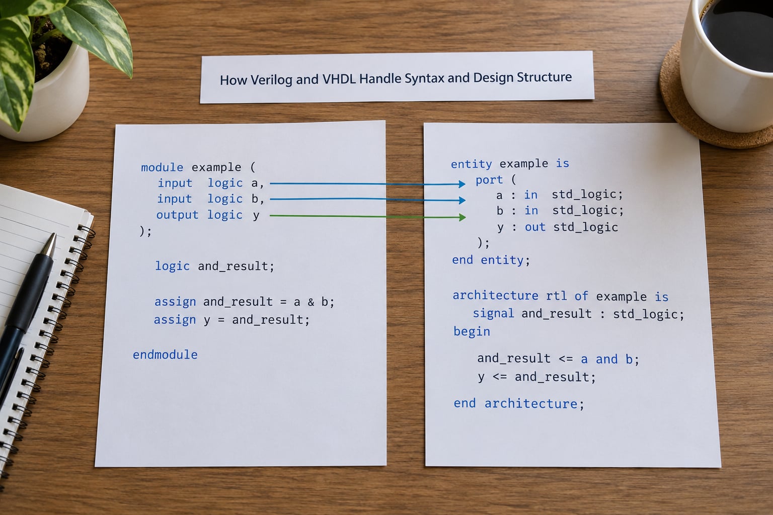 How Verilog and VHDL Handle Syntax and Design Structure