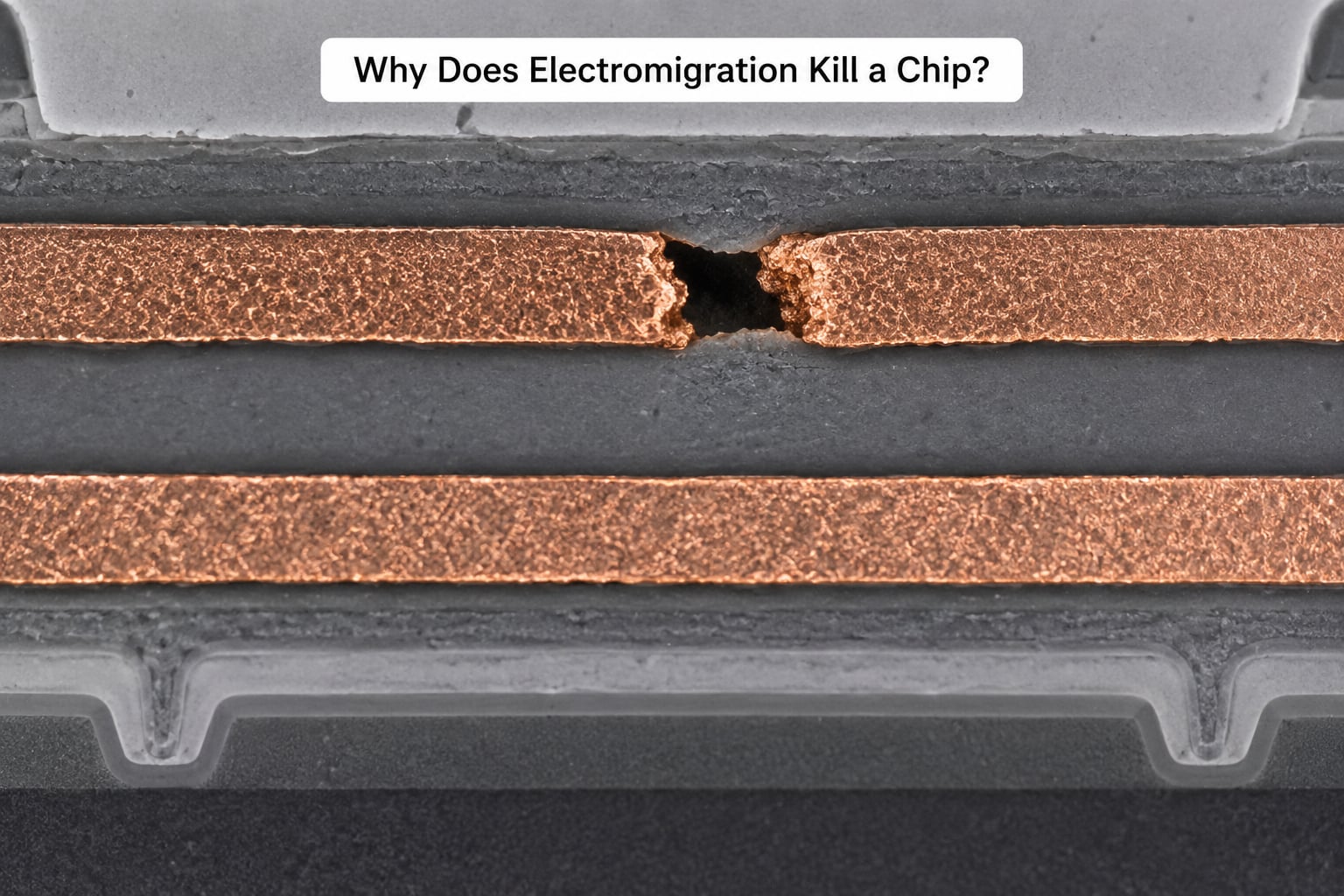 Why Does Electromigration Kill a Chip?